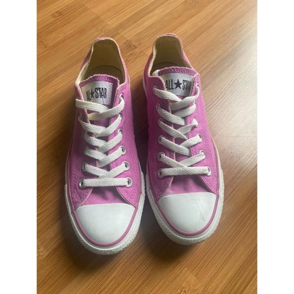 Converse Other - Converse All Star raspberry pink magenta low top chucks 5 kids youth girl lace